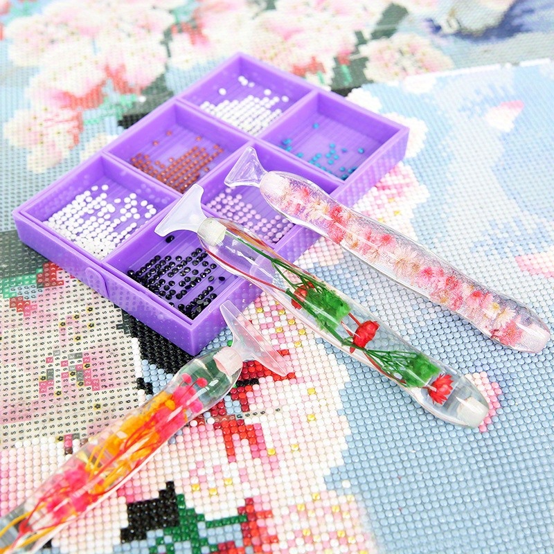 1set Flower Design Resin 5D Di - Resin Art With Flowers 评论和价格